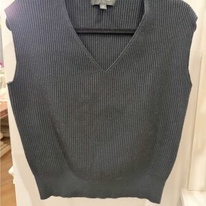 Banana Republic Black Ribbed Knit Top
